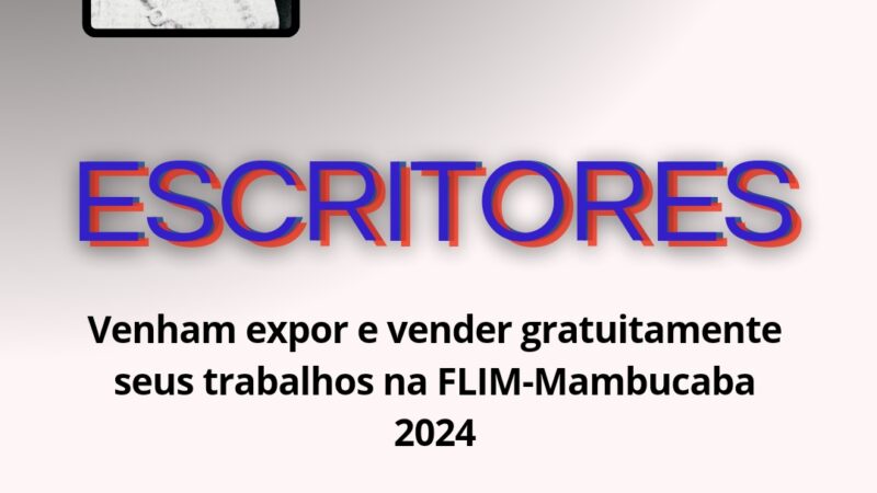 Escritores FLIM 2024 – Inscrições