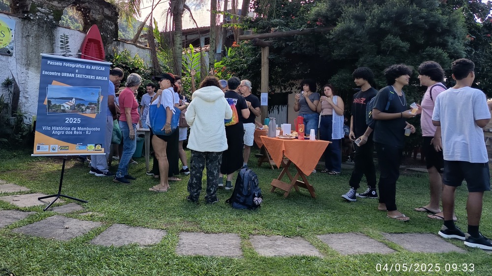 Café da manhã AFOCAR e Urban Sketchers