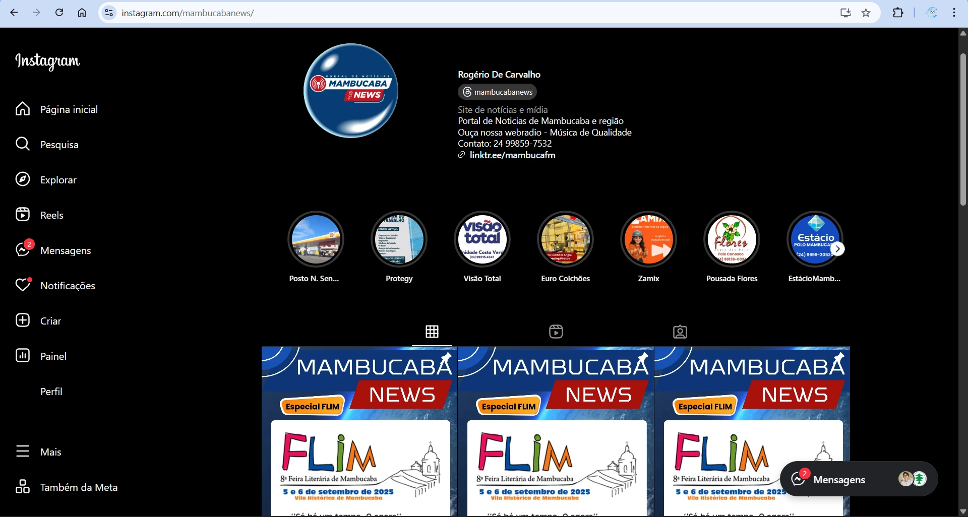 FLIM 2025 no Mambucaba News